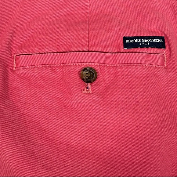 Brooks Brothers Dark Pink Garment-Dyed Stretch Chinos - Picture 12 of 14